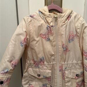 OshKosh B'gosh Pink Butterfly Raincoat